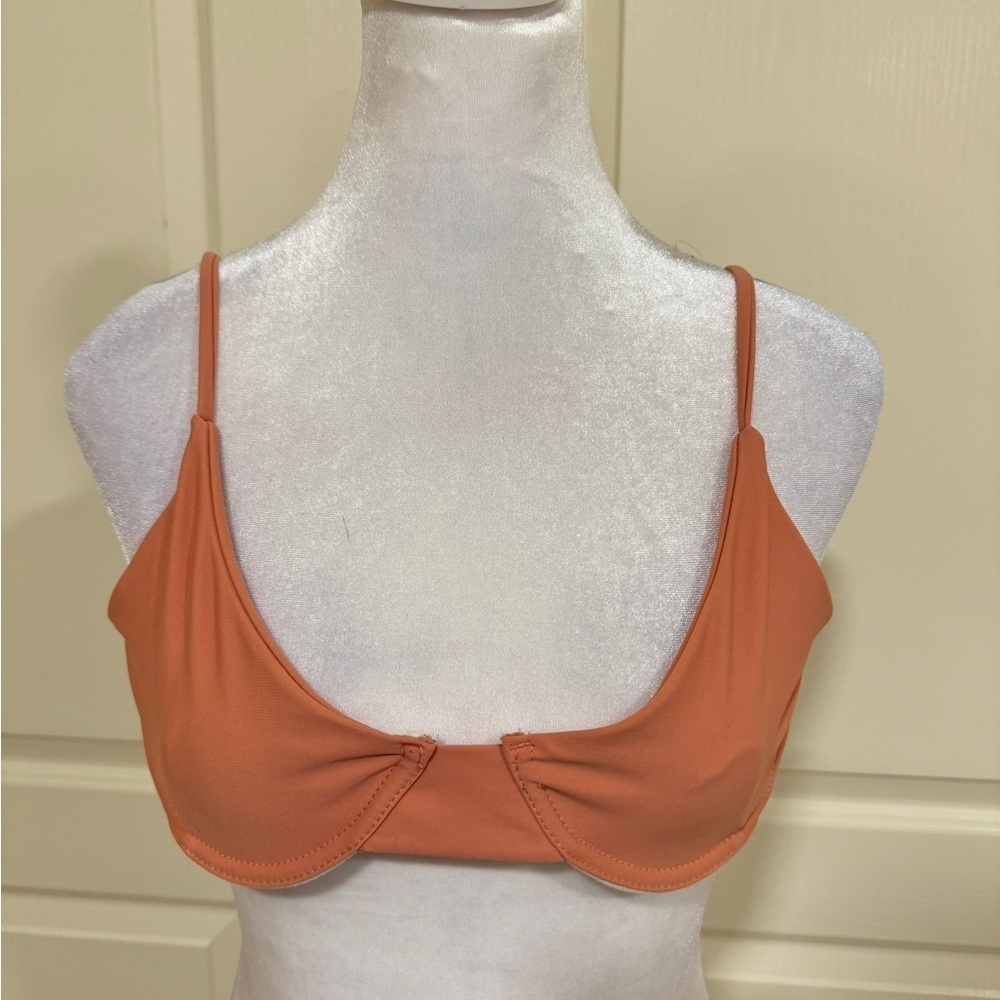 Zaful muted pink bathing suit top​​​​​​​